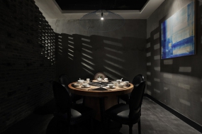 火锅店设计案例图,火锅店设计布局图