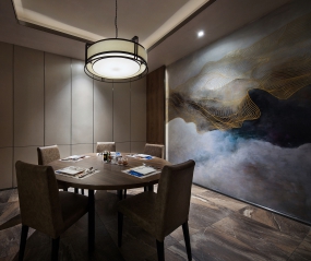 火锅店店面装饰布局图,火锅店店面空间设计效果图