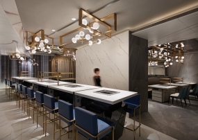 火锅店店面设计效果图,火锅店店面设计布局图