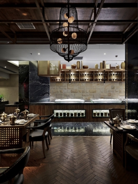 自助餐厅空间设计布局图,自助餐厅空间设计实景图