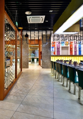 铁板烧店空间设计效果图,铁板烧店空间设计布局图
