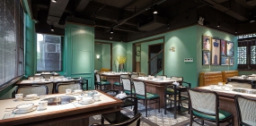 火锅餐厅空间设计图片