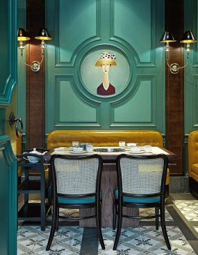 火锅餐厅装饰效果图,火锅餐厅装饰布局图