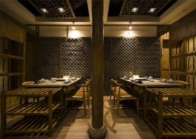 火锅店设计布局图,火锅店设计实景图