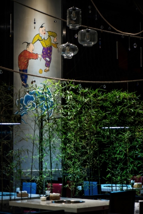 火锅店店面装饰设计效果图,火锅店店面装饰设计布局图