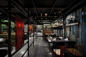 火锅店店面装饰图片,火锅店店面空间设计效果图