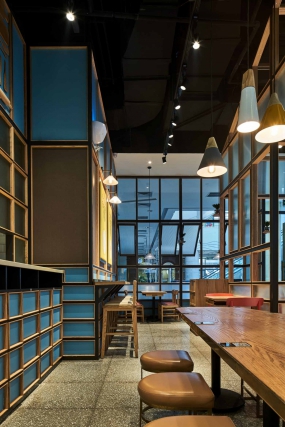 快餐店装修设计布局图,快餐店装修设计实景图