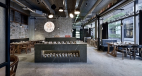 火锅店店面空间设计效果图,火锅店店面空间设计布局图