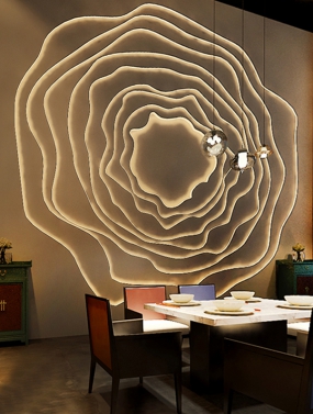 火锅店设计效果图,火锅店设计布局图