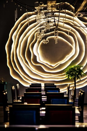 火锅店店面空间设计实景图,火锅店店面空间设计图片