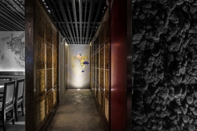  火锅店店面装修设计布局图,火锅店店面装修设计实景图