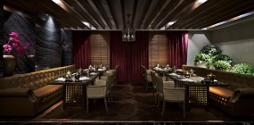 自助餐厅装饰实景图,自助餐厅装饰图片