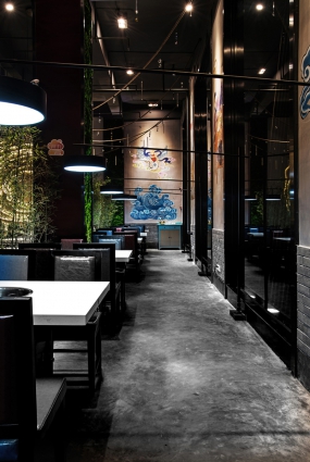 火锅店空间设计布局图,火锅店空间设计实景图