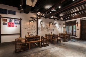 火锅店空间设计图片,火锅店装饰设计效果图