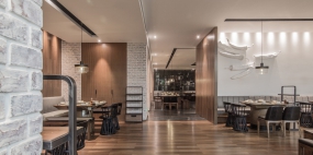 火锅店装修设计效果图,火锅店装修设计布局图