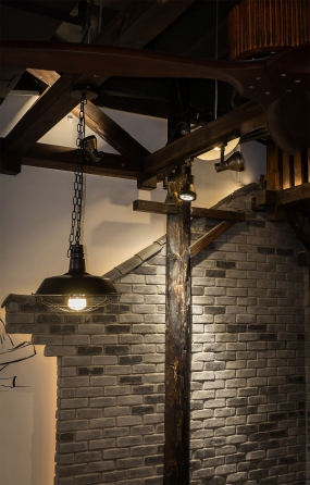 火锅店装饰效果图,火锅店装饰布局图