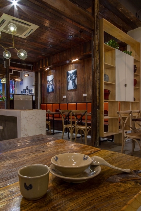  简约快餐店设计布局图,简约快餐店装饰效果图