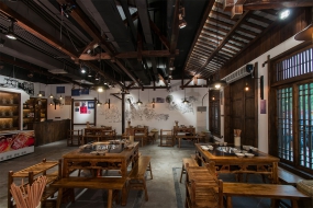 火锅店空间设计实景图,火锅店空间设计图片