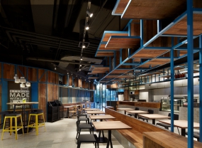 简约快餐店设计图片,简约快餐店设计布局图