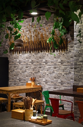 面馆空间设计布局图,面馆设计效果图