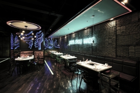 重庆火锅店设计布局图,重庆火锅店设计实景图