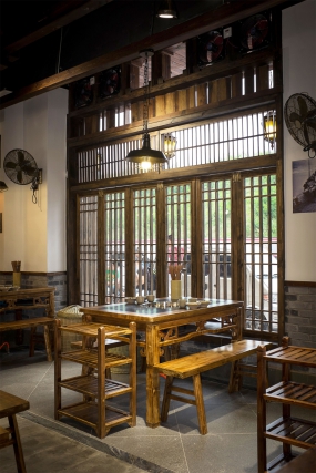  火锅店装修设计布局图,火锅店装修设计实景图