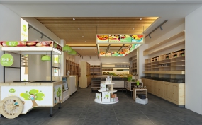 干果店装修设计效果图,干果店装修设计效果图