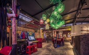 烧烤店设计效果图,烧烤店设计效果