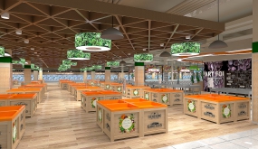 超市装修设计案例图,超市装修设计案例