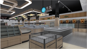 食品超市设计布局图,超市设计布局图