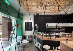 咖啡厅装修设计布局图,咖啡厅装修设计布局图