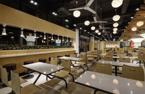 快餐店装饰效果图,快餐店装饰案例