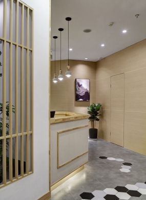 日式快餐店装修设计布局图,日式快餐店空间设计效果图