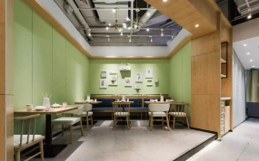 串串店装修设计布局图,串串店空间设计效果图