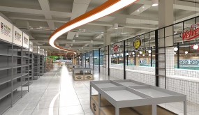 欧亚大卖场空间设计图,大卖场空间设计图