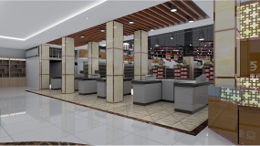  食品超市装饰布局图,食品超市装饰布局
