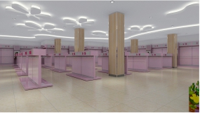 超市空间设计效果图,超市空间设计