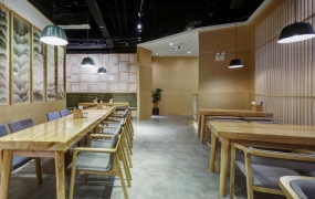 日式快餐店设计效果图,日式快餐店设计案例