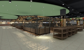  连锁超市空间设计图片,连锁超市设计图