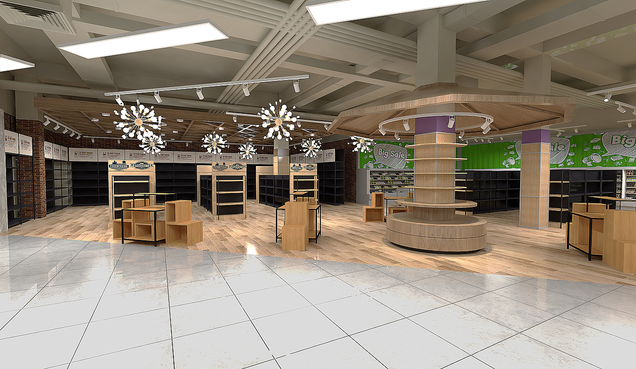 超市空间设计案例图,空间设计案例图