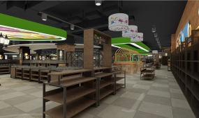 超市设计图,欧亚大卖场装饰效果图