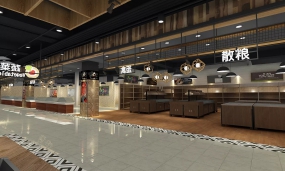 连锁超市装修设计效果图,超市装修设计效果图