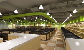 超市装饰案例图,超市装饰案例