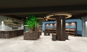 超市装饰效果图,超市装饰效果