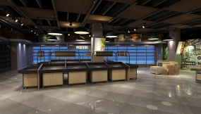 超市装修设计实景图,超市装修设计实景图