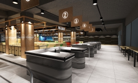 超市装饰效果图,超市装饰效果