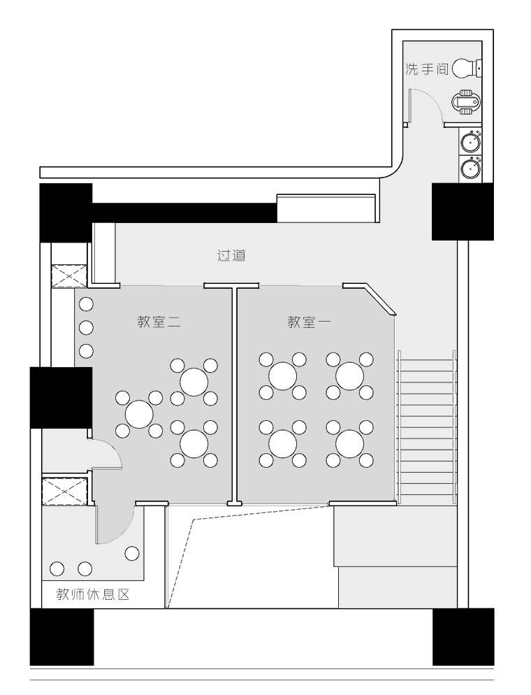 培训机构空间设计布局图,培训机构空间设计布局