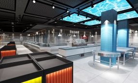 超市装饰案例图,超市装饰案例