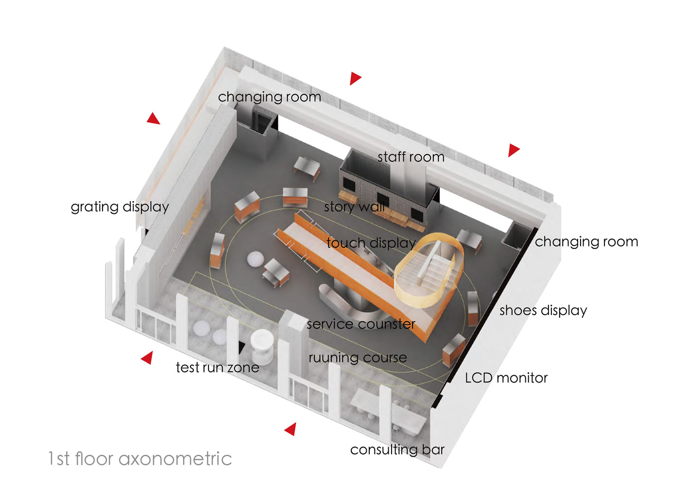 健身房设计平面图,健身房平面图