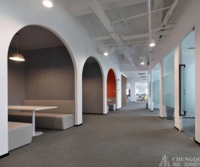 长投学堂办公室装修,理财机构办公室装修案例